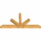 Ekena Millwork Saratoga Rough Sawn Timber Gable Bracket, Western Red Cedar, 96"W x 48"H x 6"D x 6"F, 12/12 Pitch GBW096X48X0606SAR00RWR - alternate 5